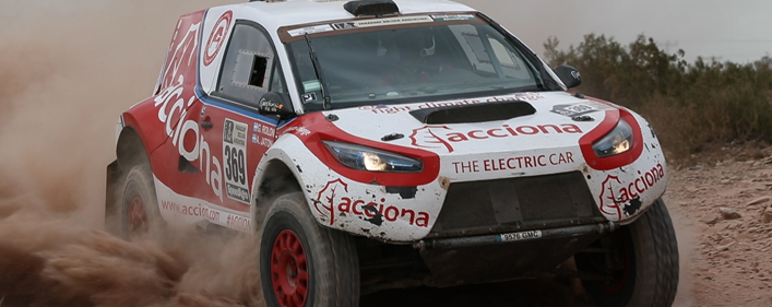 Un coche eléctrico logra acabar el Dakar