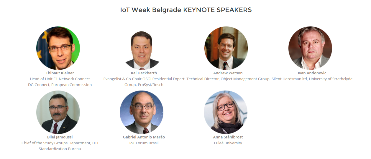 IoT Belgrado keynote speakers
