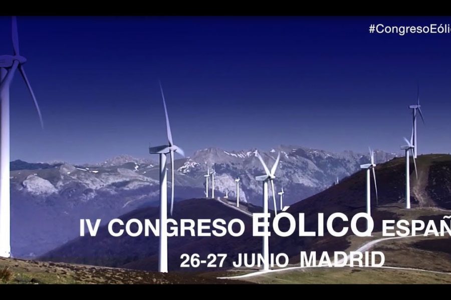 El IV Congreso Eólico Español arrancará el próximo 26 de junio